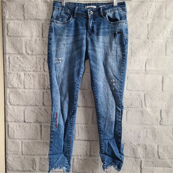 Playing With Colours Denim - Play With Colors Light Wash Patch Trixy Jeans SZ 32